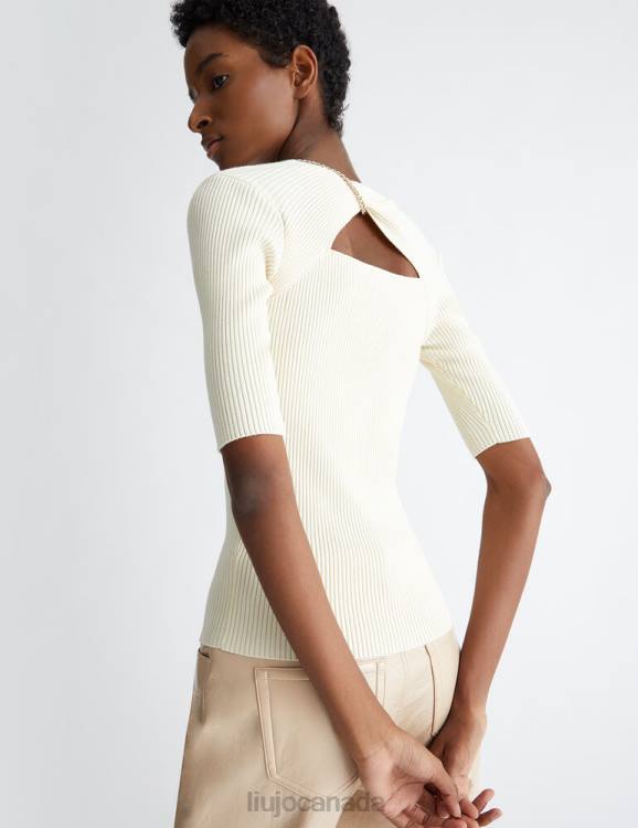Clothing Liu Jo Sweater With Branded Chain Women F606975