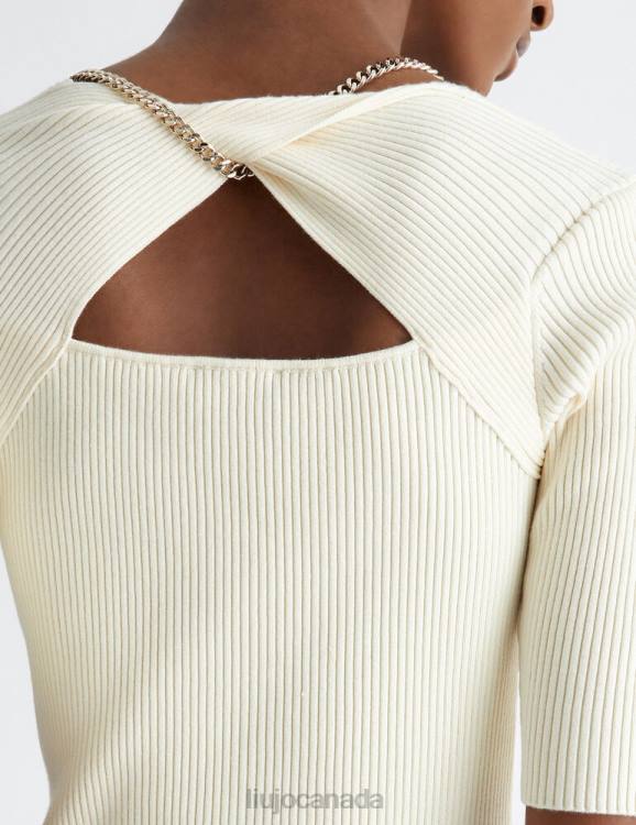 Clothing Liu Jo Sweater With Branded Chain Women F606975