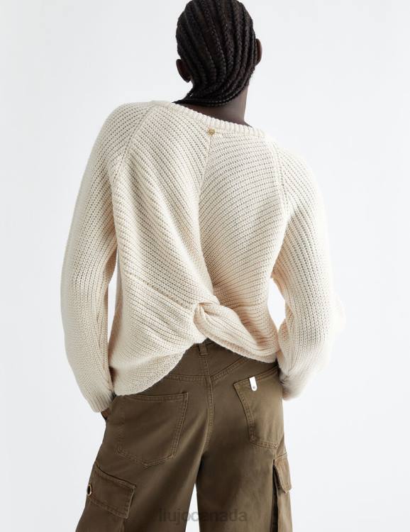 Clothing Liu Jo Sweater With Crossing On The Back Women F606309