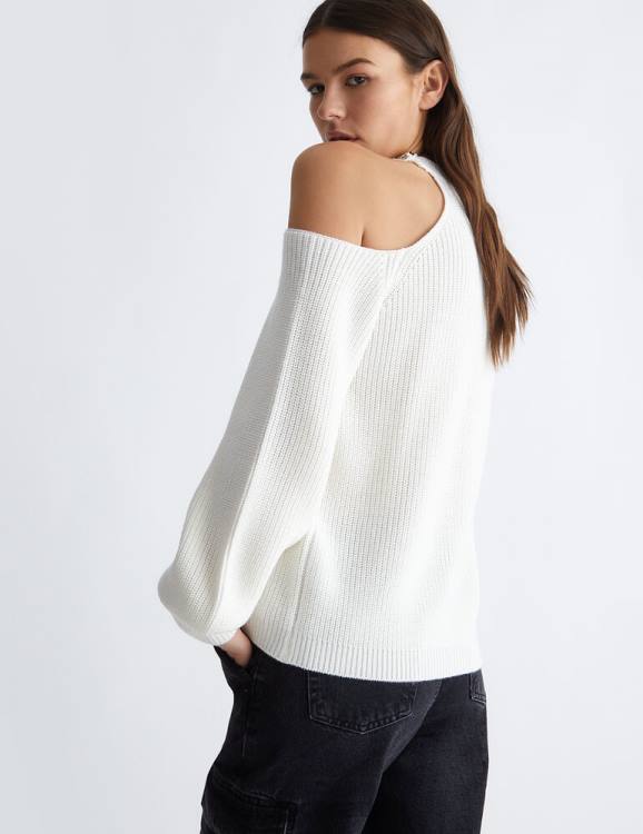 Clothing Liu Jo Wool Blend Jumper With Buttons Women F6061129