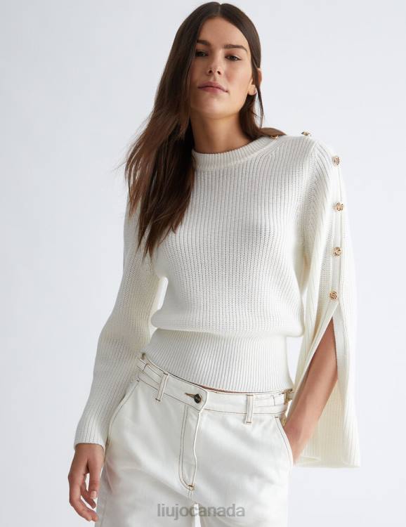 Clothing Liu Jo Wool Blend Jumper With Buttons Women F6061225