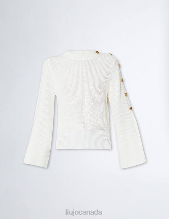 Clothing Liu Jo Wool Blend Jumper With Buttons Women F6061225