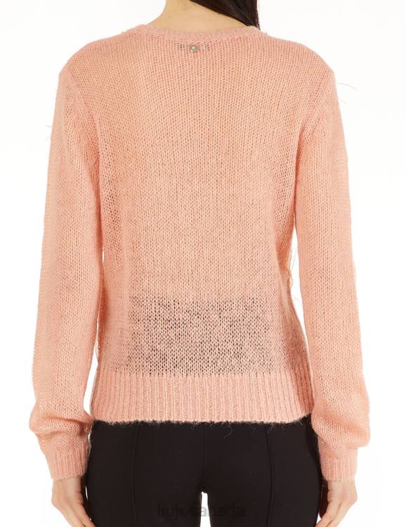 Clothing Liu Jo Wool Blend Sweatshirt With Feathers Women F6062624