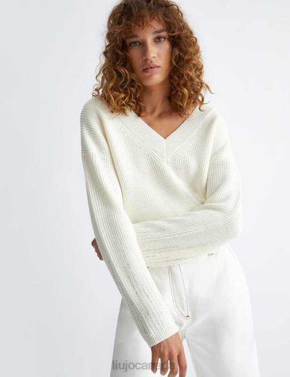 Clothing Liu Jo Wool Sweater With Gemstones Women F60670