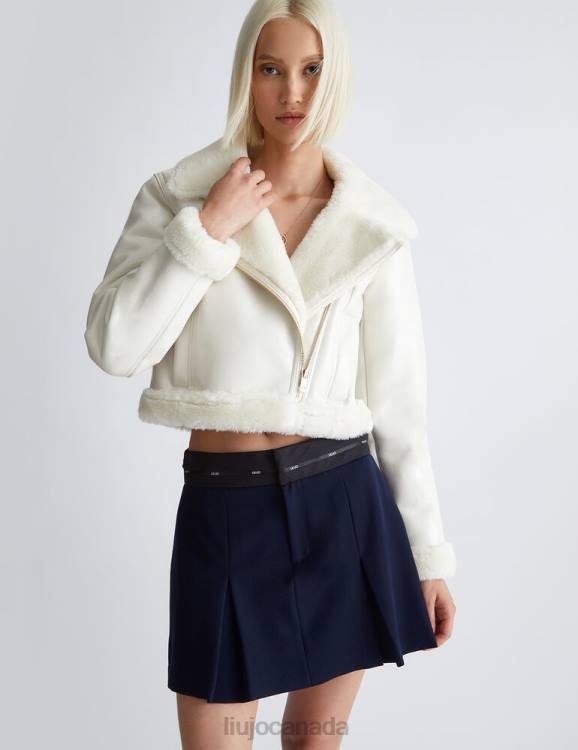 Clothing Liu Jo Coated Fabric Biker Jacket Women F606494