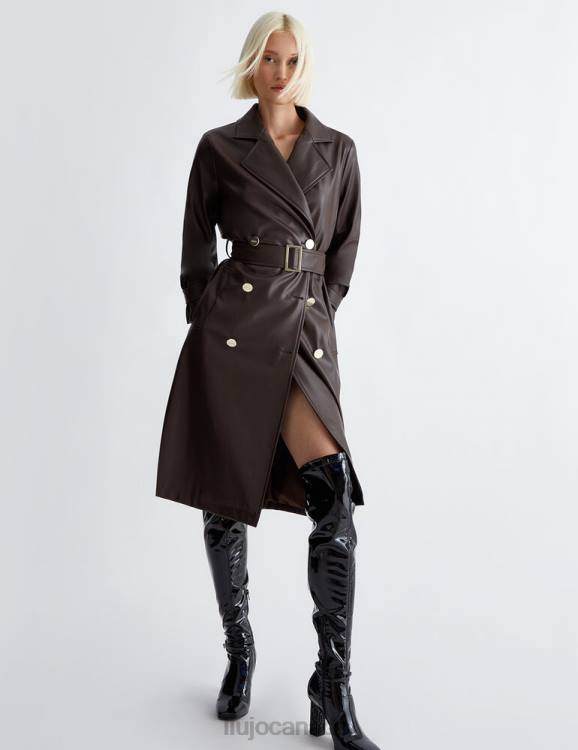 Clothing Liu Jo Coated Fabric Trench Coat Women F60676