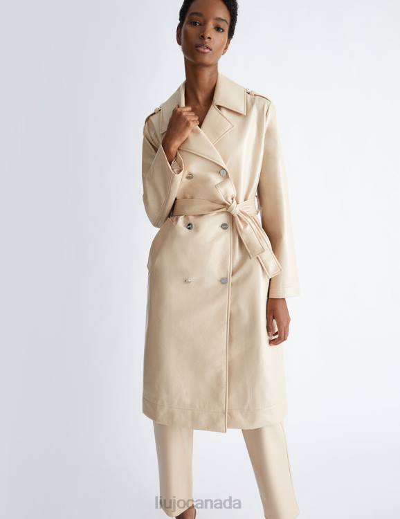 Clothing Liu Jo Coated Fabric Trench Coat Women F606901