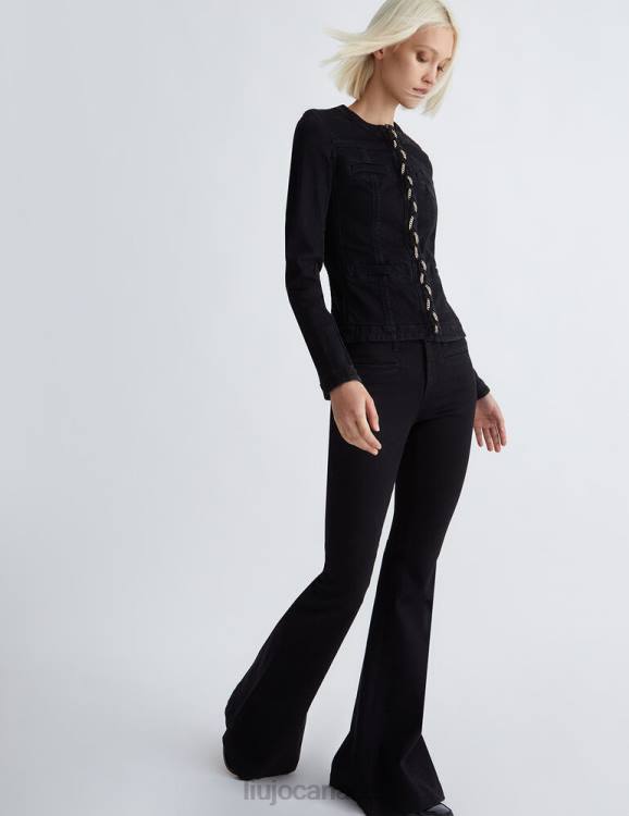 Clothing Liu Jo Denim Jacket With Jewel Details Women F606140
