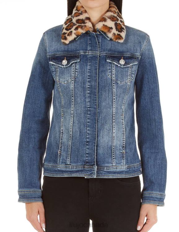 Clothing Liu Jo Denim Jacket With Synthetic Fur Women F6062826