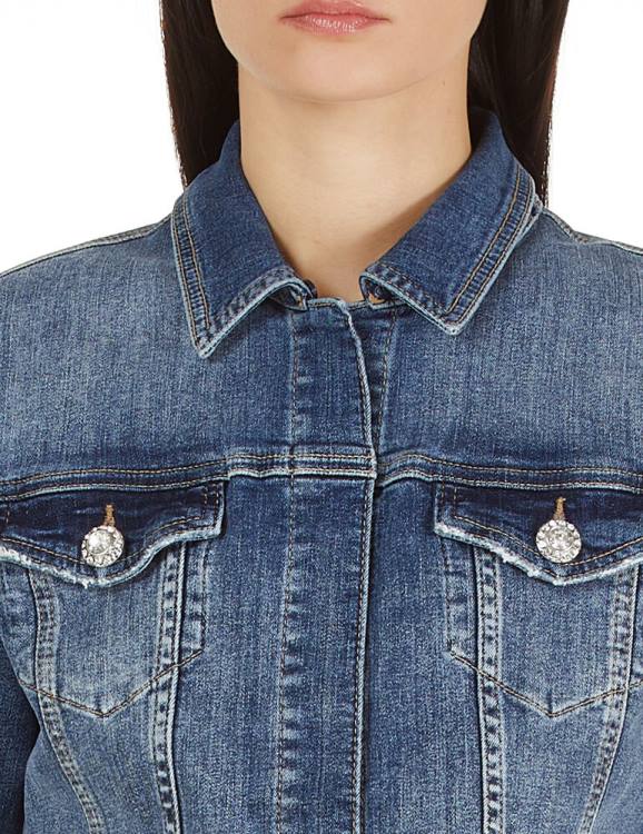 Clothing Liu Jo Denim Jacket With Synthetic Fur Women F6062826