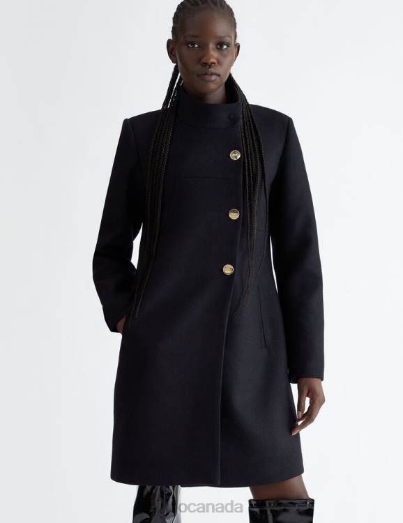 Clothing Liu Jo Double-Breasted Wool Coat Women F606274