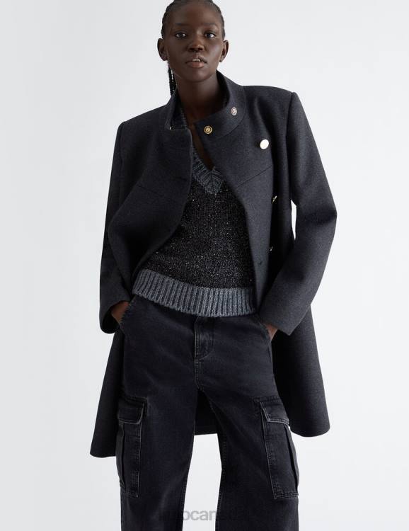 Clothing Liu Jo Double-Breasted Wool Coat Women F60634