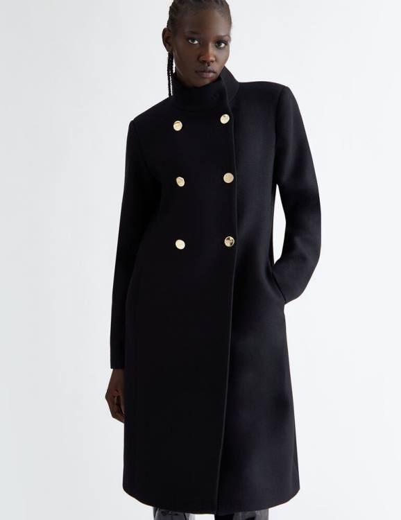 Clothing Liu Jo Double-Breasted Wool Coat Women F60697