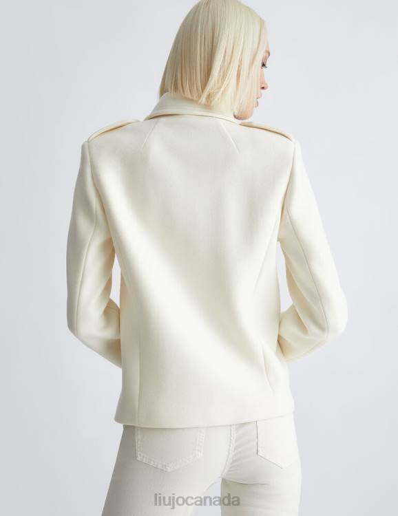 Clothing Liu Jo Double-Breasted Wool Pea Coat Women F606515