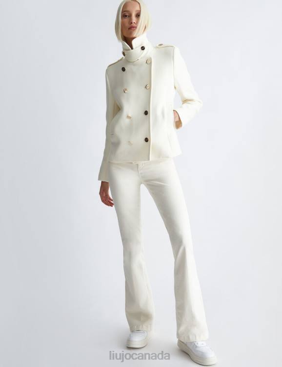 Clothing Liu Jo Double-Breasted Wool Pea Coat Women F606515