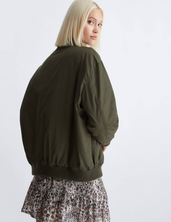 Clothing Liu Jo High-Tech Fabric Bomber Jacket Women F60687