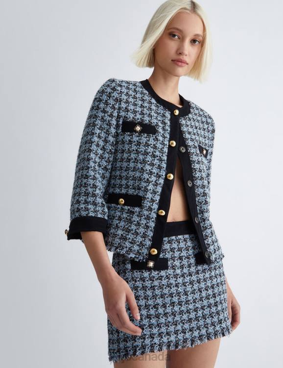 Clothing Liu Jo Houndstooth Boucle Jacket Women F606861