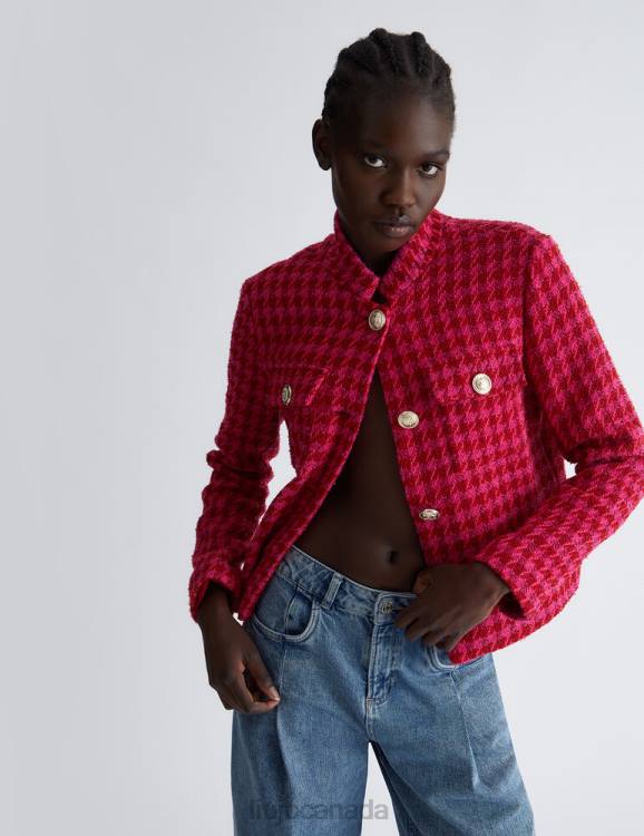 Clothing Liu Jo Houndstooth Jacket Women F606265