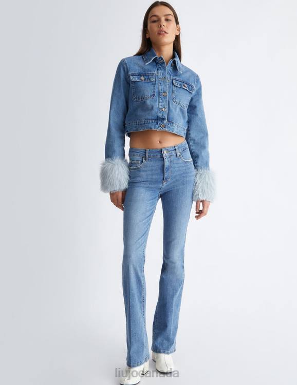 Clothing Liu Jo Jean Jacket With Faux Fur Women F606281