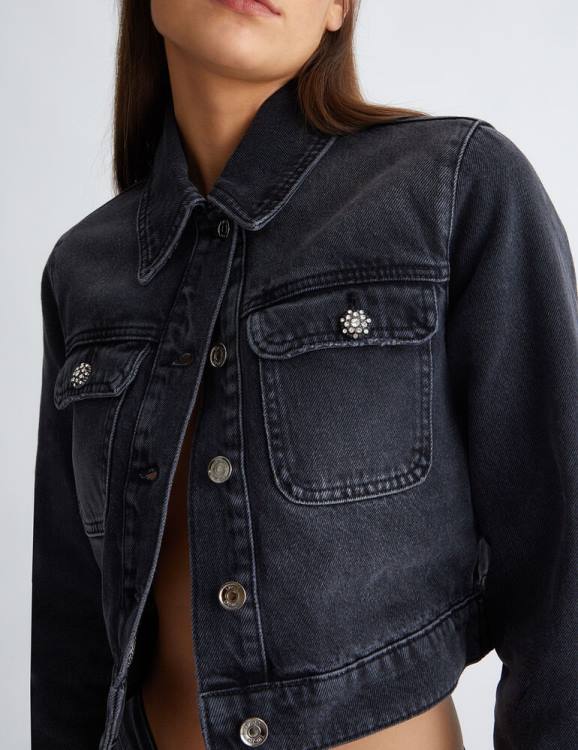 Clothing Liu Jo Jean Jacket With Faux Fur Women F606400