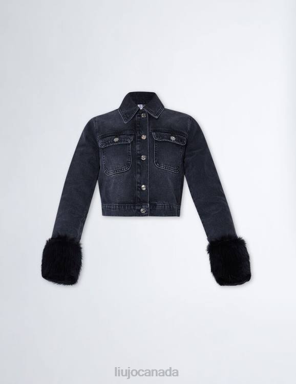 Clothing Liu Jo Jean Jacket With Faux Fur Women F606400