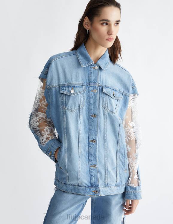 Clothing Liu Jo Lace And Denim Jacket Women F606937