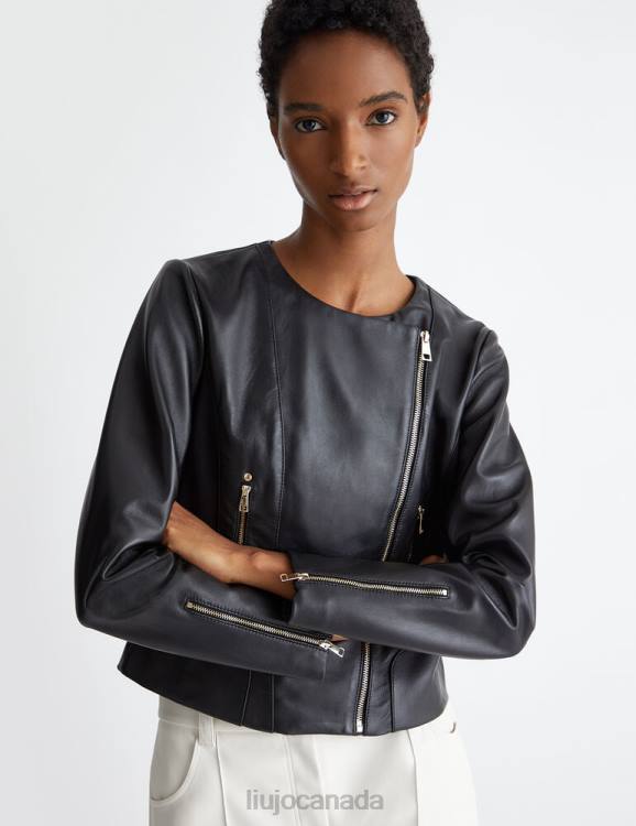 Clothing Liu Jo Leather Biker Jacket Women F606595
