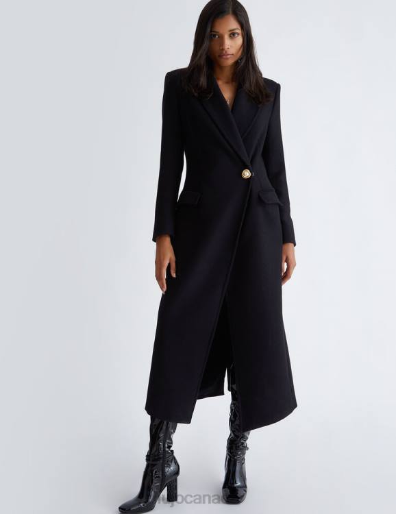 Clothing Liu Jo Long Black Coat Women F606506