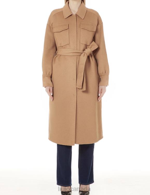Clothing Liu Jo Long Coat In Wool Blend Women F6062530