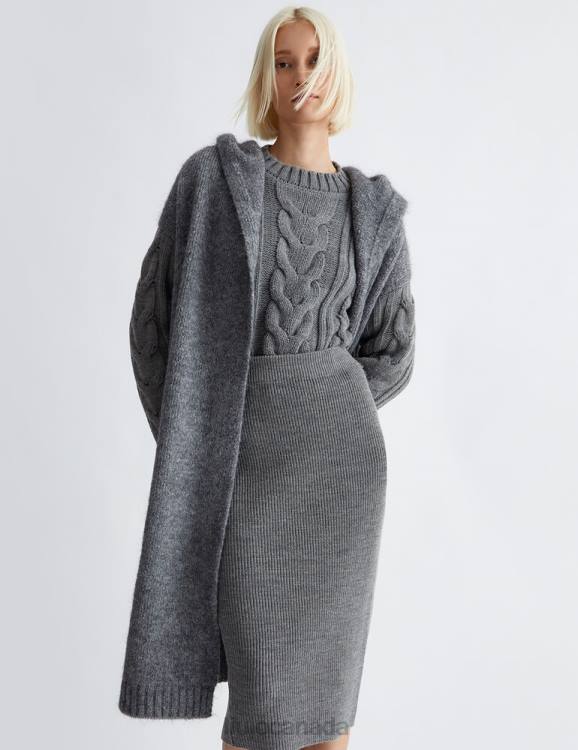 Clothing Liu Jo Long Knit Coat Women F606225