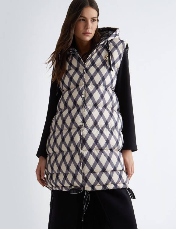 Clothing Liu Jo Padded Check Vest Women F6062161