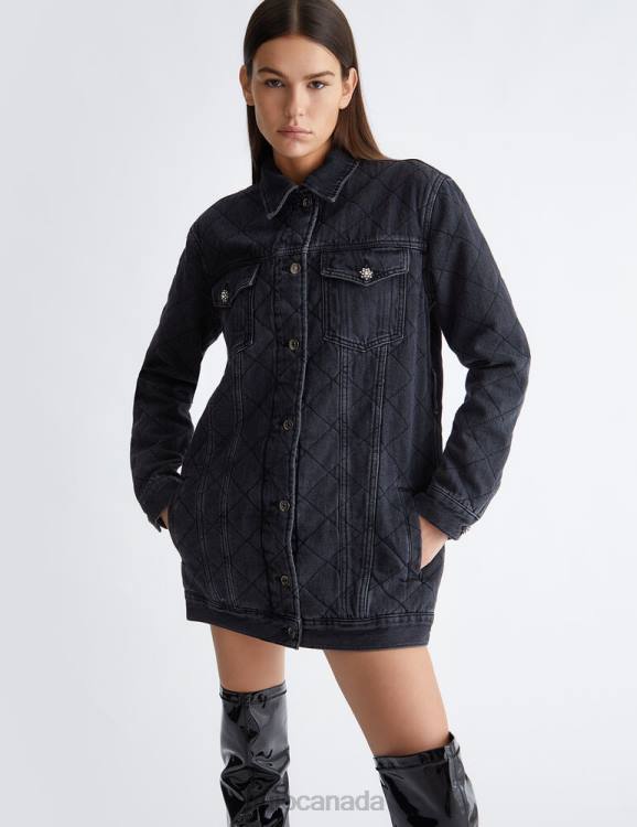 Clothing Liu Jo Quilted Denim Jacket Women F6061136