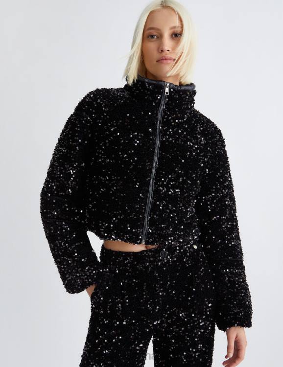 Clothing Liu Jo Quilted Jacket With Sequins Women F606399