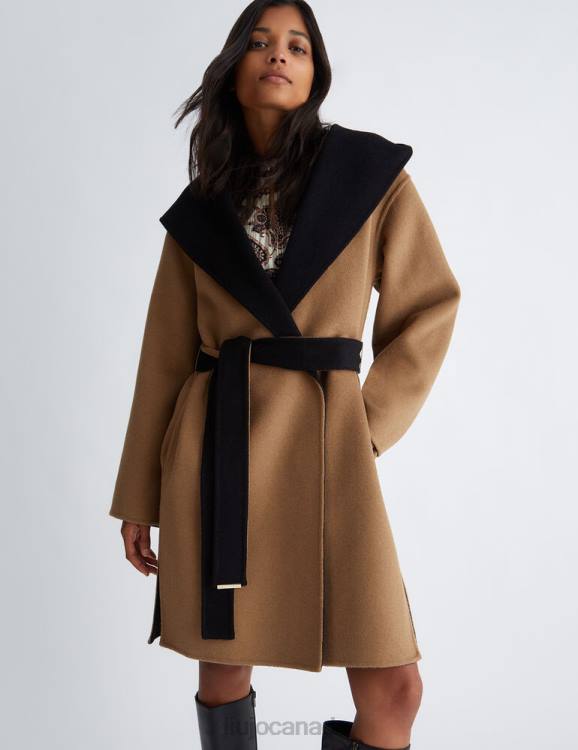 Clothing Liu Jo Reversible Wool Blend Coat Women F606541