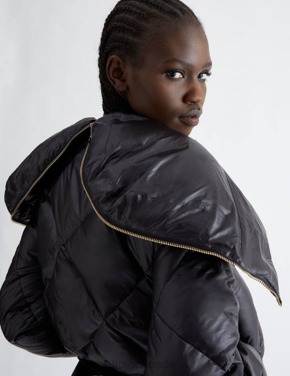 Clothing Liu Jo Short Black Down Jacket With Zip Women F6061