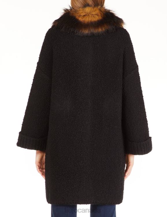 Clothing Liu Jo Wool And Alpaca Knit Coat Women F6062592