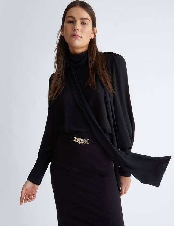 Clothing Liu Jo Better Blouse With Bow Women F6061196
