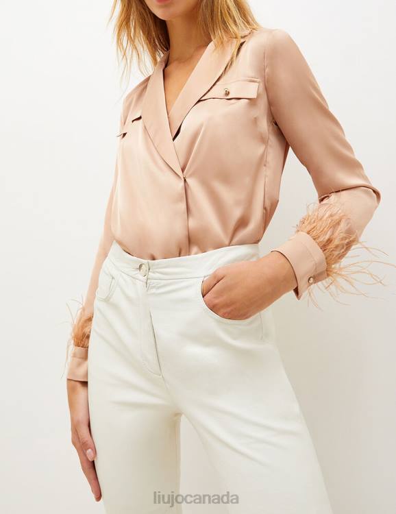 Clothing Liu Jo Bodysuit Shirt With Feathers Women F6062711