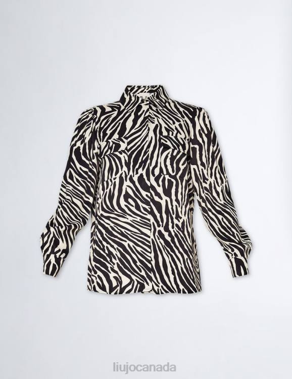 Clothing Liu Jo Eco-Friendly Zebra Print Shirt Women F606164