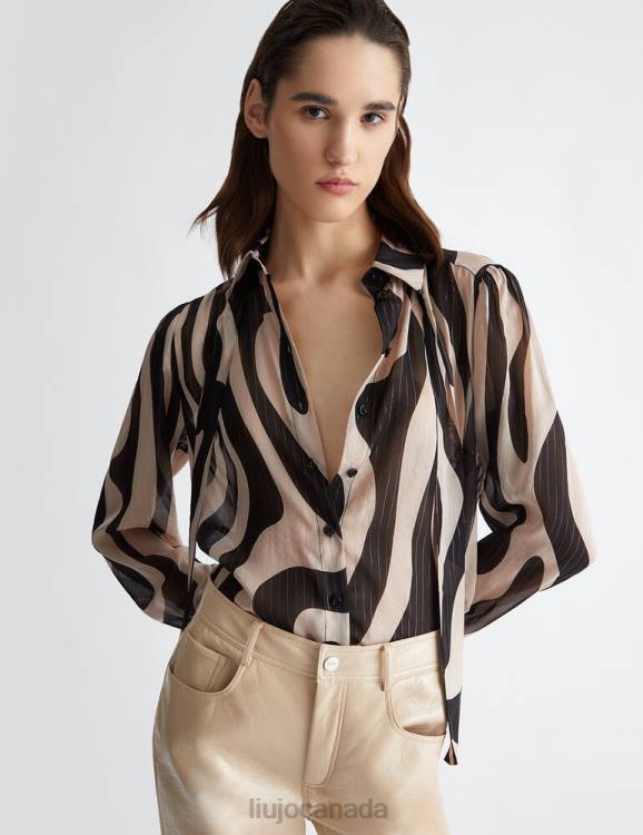 Clothing Liu Jo Optical-Print Shirt Women F606784