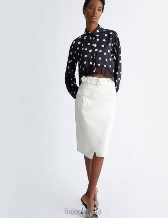 Clothing Liu Jo Polka-Dot Shirt With Lace Detailing Women F606946