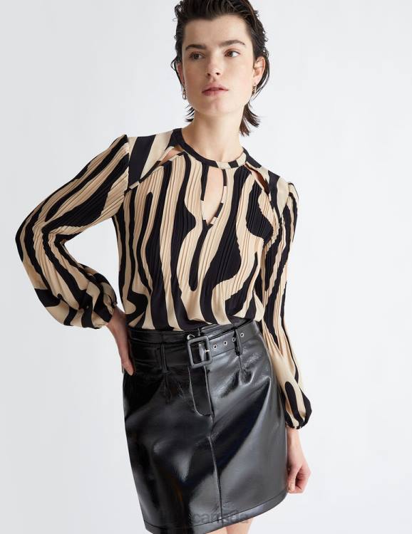 Clothing Liu Jo Printed Crepe Blouse Women F606828