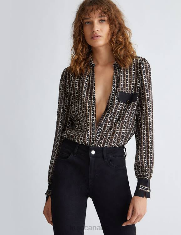 Clothing Liu Jo Printed Silk Shirt Women F6061088