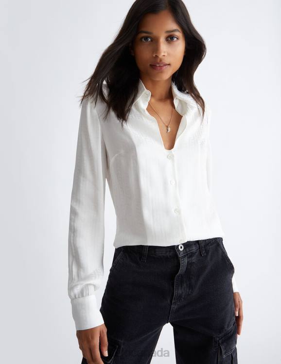 Clothing Liu Jo Satin Jacquard Shirt Women F606361