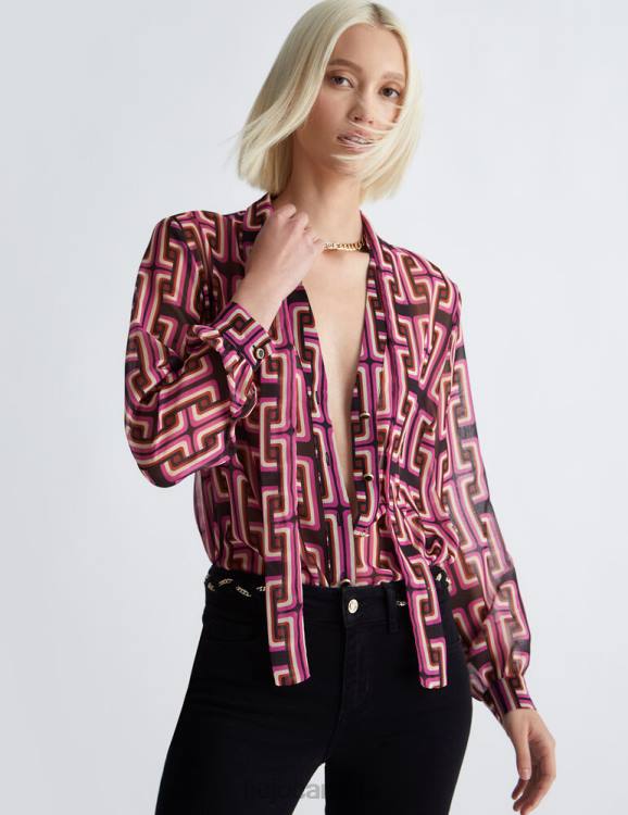 Clothing Liu Jo Shirt With Geometric Print Women F60696