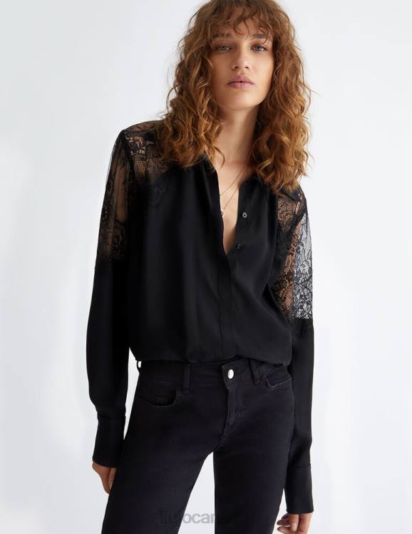 Clothing Liu Jo Silk Shirt With Lace Women F6061050