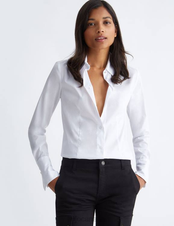 Clothing Liu Jo Slim Fit White Shirt Women F606551