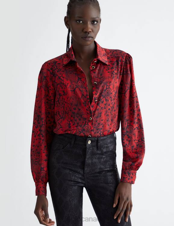 Clothing Liu Jo Snakeskin Print Shirt Women F606609