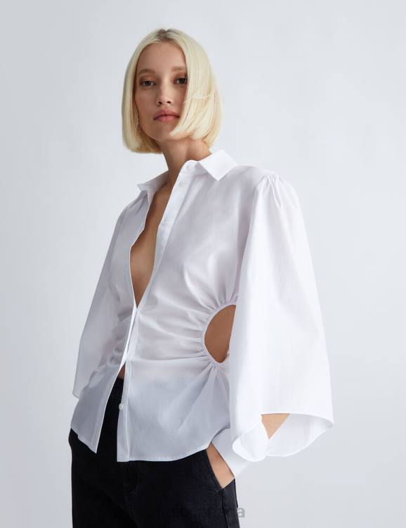 Clothing Liu Jo White Shirt With Cut Out Women F606253