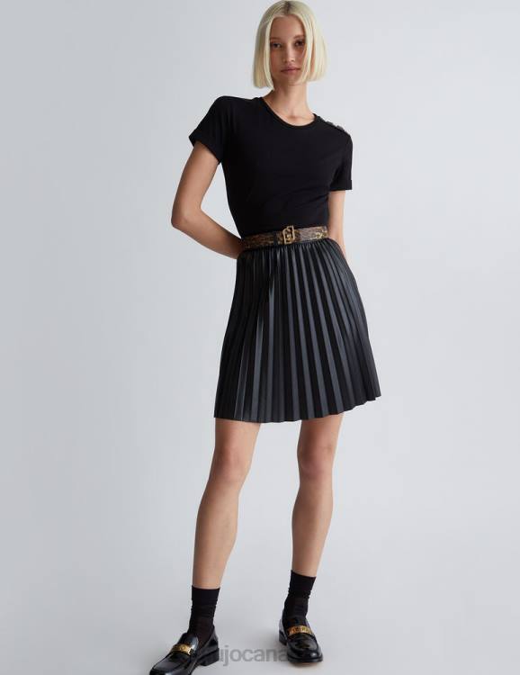 Clothing Liu Jo Black Dress With Pleated Skirt Women F606929